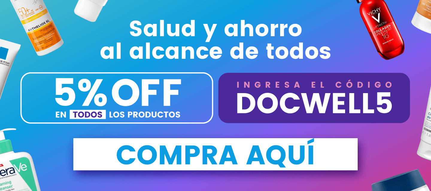 Banner promocional Docwell - Productos de dermatología