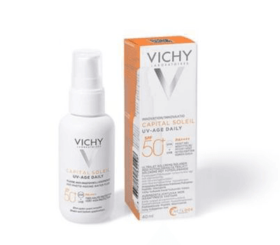 VICHY CAPITAL SOLEIL UV-AGE DAILY SPF-50 TINTED LIGHT TO MEDIUM EMULSION 40 ML